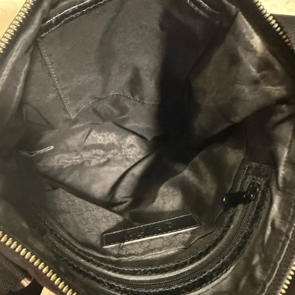 Gently Used DEL RIO Black Leather Crossbody Bag